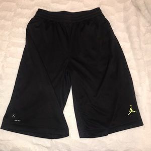 XL black boys Jorden dri fit shorts